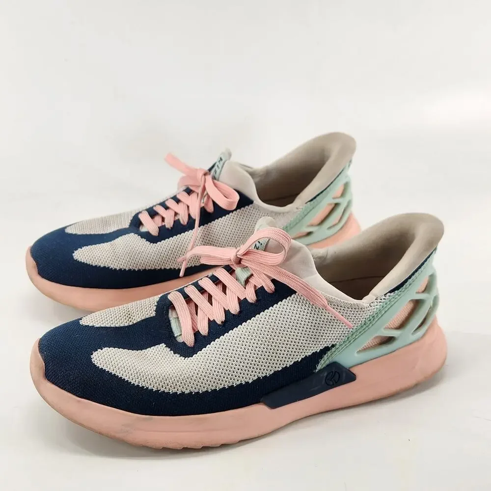 Kizik Athens Sneakers Unisex Size M 8.5 W 10 Knit Lace Up Trainers Rabbit Foam